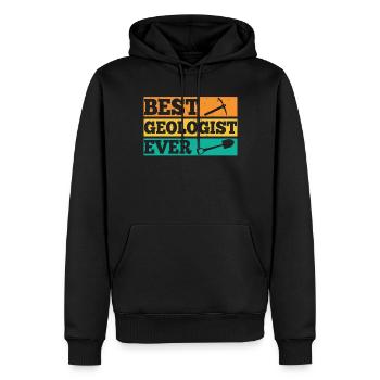 Bester Geologe Aller Zeiten Geologie Beruf - Männer Premium Bio Hoodie - Schwarz - Vorne - Nico (187cm)