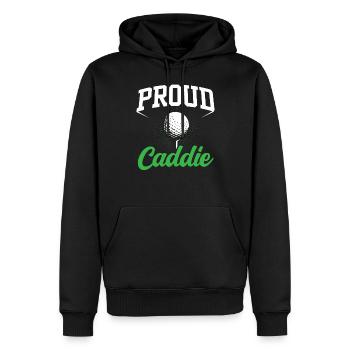 Stolzer Caddie Golfen Golf Golfer Beruf - Männer Premium Bio Hoodie - Schwarz - Vorne - Nico (187cm)