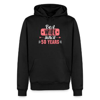 Best Wife Since 50 Years 50th Wedding day - Männer Premium Bio Hoodie - Schwarz - Vorne - Nico (187cm)