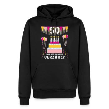 GEBURTSTAG 50 - Männer Premium Bio Hoodie - Schwarz - Vorne - Nico (187cm)