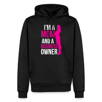 Ich Bin Eine Mutter Und Eine Geschäftsinhaberin - Männer Premium Bio Hoodie - Schwarz - Vorne - Nico (187cm)