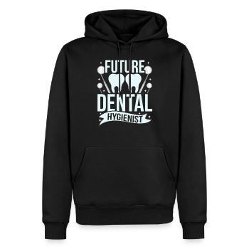 Zukünftiger Dentalhygieniker Dentalhygiene Team - Männer Premium Bio Hoodie - Schwarz - Vorne - Nico (187cm)