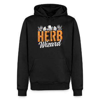 Kräuter Zauberer Kräuterkunde Kräutergarten Kraut - Männer Premium Bio Hoodie - Schwarz - Vorne - Nico (187cm)