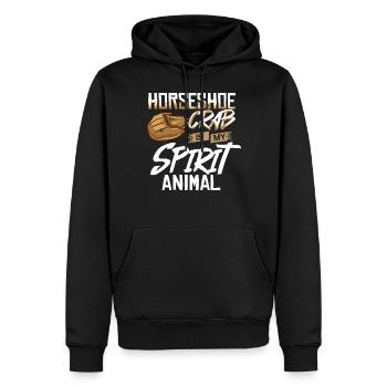 Horseshoe crab Horseshoe crab Moluccan crabs - Men’s Premium Organic Hoodie - black - Front - Nico (187cm)