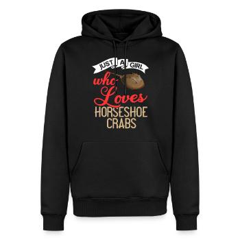 Horseshoe crab Horseshoe crab Moluccan crabs - Men’s Premium Organic Hoodie - black - Front - Nico (187cm)