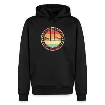 Maximilian Der Mann Der Mythos Die Legende - Männer Premium Bio Hoodie - Schwarz - Vorne - Nico (187cm)
