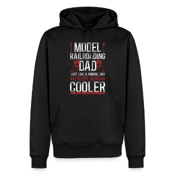 Steam Train Driver Trainspotting - Männer Premium Bio Hoodie - Schwarz - Vorne - Nico (187cm)