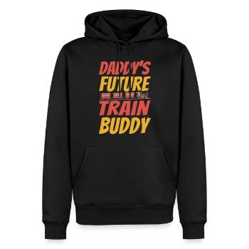 Steam Train Driver Trainspotting - Männer Premium Bio Hoodie - Schwarz - Vorne - Nico (187cm)