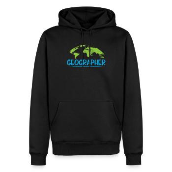 Geograph Geographie Beruf Geographiestudent - Männer Premium Bio Hoodie - Schwarz - Vorne - Nico (187cm)