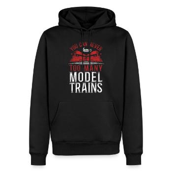 Steam Train Driver Trainspotting - Männer Premium Bio Hoodie - Schwarz - Vorne - Nico (187cm)
