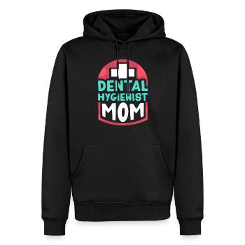 Hygiéniste dentaire Mama Dentiste Hygiéniste dentaire - Sweat à capuche Premium bio Homme - noir - Devant - Nico (187cm)