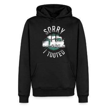 Steam Train Driver Trainspotting - Männer Premium Bio Hoodie - Schwarz - Vorne - Nico (187cm)