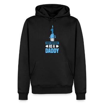 Erster Geburtstag Als Papi Party Vater Papa - Männer Premium Bio Hoodie - Schwarz - Vorne - Nico (187cm)