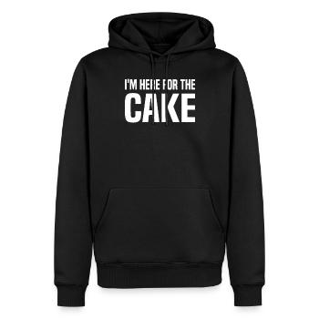 Fête de mariage Gâteau de mariage - Sweat à capuche Premium bio Homme - noir - Devant - Nico (187cm)