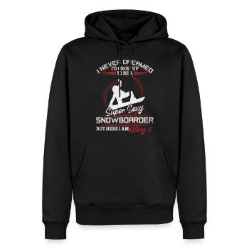Snowboarden Snowboard Snowboarder Super Sexy - Männer Premium Bio Hoodie - Schwarz - Vorne - Nico (187cm)