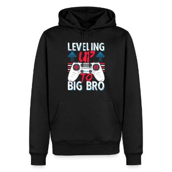 Brother Loading Offspring - Mise à niveau vers Big Bro - Sweat à capuche Premium bio Homme - noir - Devant - Nico (187cm)