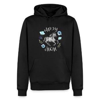 Appaloosa-Pferdekleidung Appaloosa-Mutter - Männer Premium Bio Hoodie - Schwarz - Vorne - Nico (187cm)