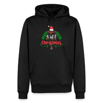 Tage bis Weihnachten - Männer Premium Bio Hoodie - Schwarz - Vorne - Nico (187cm)