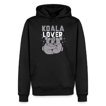 Koala Liebhaber Koalas Tier Koalabär Süß - Männer Premium Bio Hoodie - Schwarz - Vorne - Nico (187cm)