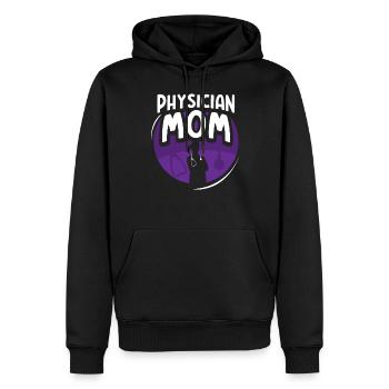 Docteur Mère Médecin Profession de médecin - Sweat à capuche Premium bio Homme - noir - Devant - Nico (187cm)