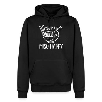 Miso Suppe Japan Japanisches Essen Kücke - Männer Premium Bio Hoodie - Schwarz - Vorne - Nico (187cm)