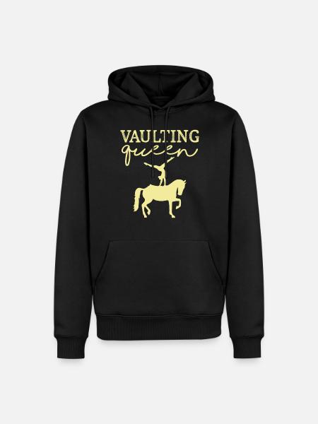 Vaulting Queen Équitation - Sweat à capuche Premium bio Homme - noir