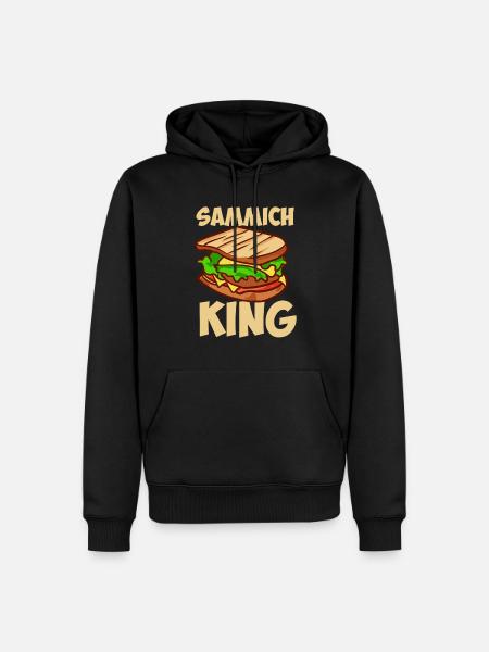 Sammich King Sandwich - Men’s Premium Organic Hoodie - black