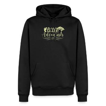Kleiner Abenteurer Wandern - Männer Premium Bio Hoodie - Schwarz - Vorne - Nico (187cm)