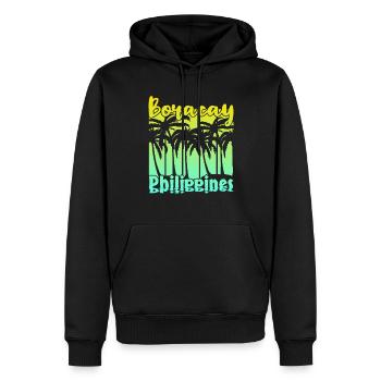 Vintage Boracay Philippines - Männer Premium Bio Hoodie - Schwarz - Vorne - Nico (187cm)