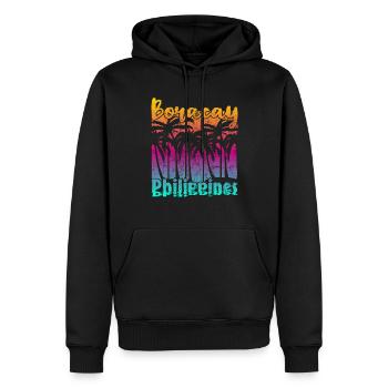 Vintage Boracay Philippines - Männer Premium Bio Hoodie - Schwarz - Vorne - Nico (187cm)
