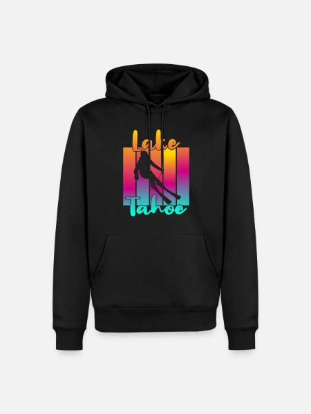 Lake Tahoe - Men’s Premium Organic Hoodie - black