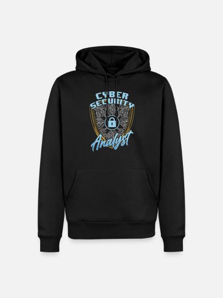 Analyst Für Cybersicherheit Cybersecurity Hacker - Men’s Premium Organic Hoodie - black