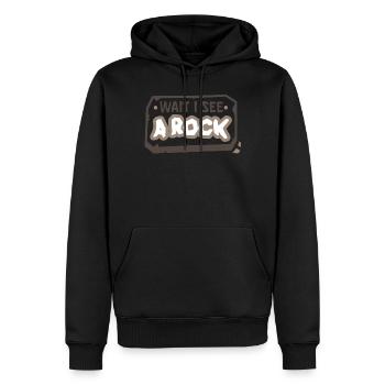 Waiting I See A Rock Geology Profession Geologist - Men’s Premium Organic Hoodie - black - Front - Nico (187cm)