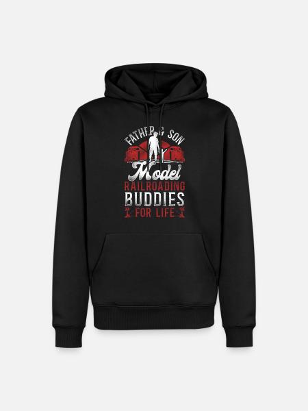 Freight Diesel Train Driver - Men’s Premium Organic Hoodie - black