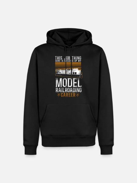 Freight Diesel Train Driver - Men’s Premium Organic Hoodie - black