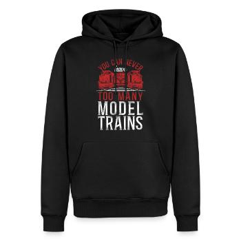 Freight Diesel Train Driver - Men’s Premium Organic Hoodie - black - Front - Nico (187cm)