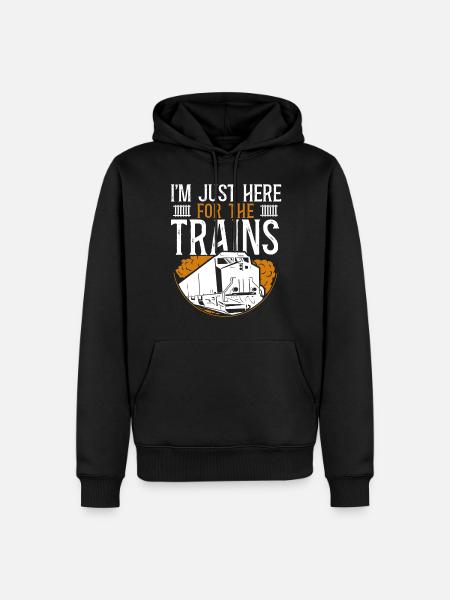 Freight Diesel Train Driver - Men’s Premium Organic Hoodie - black
