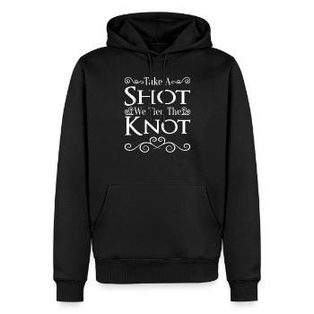 JGA Mariage Mariage Jungesellenabschied Party - Sweat à capuche Premium bio Homme - noir - Devant - Nico (187cm)