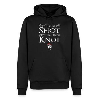 JGA Mariage Mariage Jungesellenabschied Party - Sweat à capuche Premium bio Homme - noir - Devant - Nico (187cm)