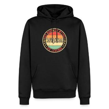 Wilfried Der Mann Der Mythos Die Legende - Männer Premium Bio Hoodie - Schwarz - Vorne - Nico (187cm)