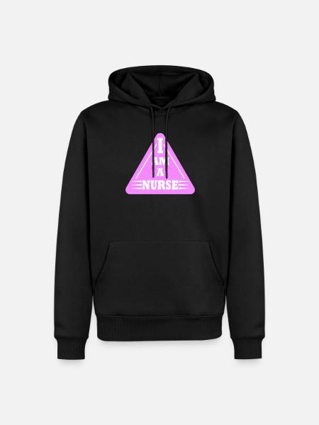 I am a nurse - Men’s Premium Organic Hoodie - black