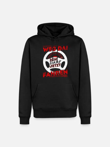 Führerschein Fahrschule Führerscheinprüfung Mann - Männer Premium Bio Hoodie - Schwarz