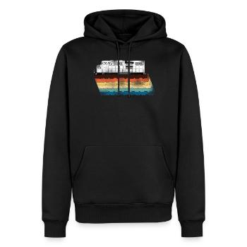 Freight Diesel Train Driver - Men’s Premium Organic Hoodie - black - Front - Nico (187cm)