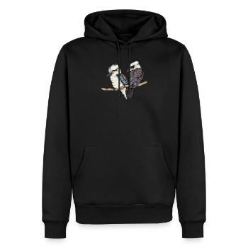 Kookaburra I Eisvogel Naturschutz für Ornithologe - Männer Premium Bio Hoodie - Schwarz - Vorne - Nico (187cm)