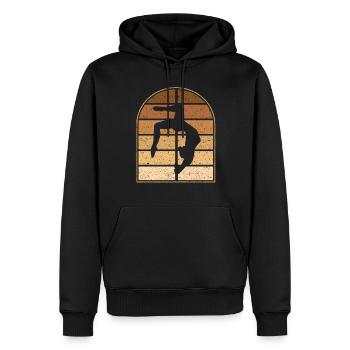 Pole Dancing Acrobatic Pole Dancer - Men’s Premium Organic Hoodie - black - Front - Nico (187cm)