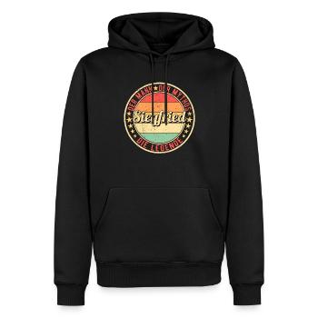 Siegfried Der Mann Der Mythos Die Legende - Männer Premium Bio Hoodie - Schwarz - Vorne - Nico (187cm)