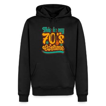 70s Party Outfit Costume 1970s Theme Party - Men’s Premium Organic Hoodie - black - Front - Nico (187cm)