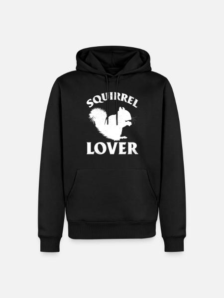 Squirrel lover sweet squirrel - Men’s Premium Organic Hoodie - black