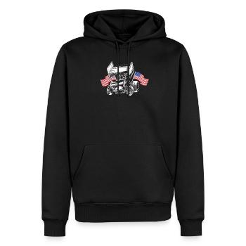 Sprint Car Racing Dicton - Sweat à capuche Premium bio Homme - noir - Devant - Nico (187cm)