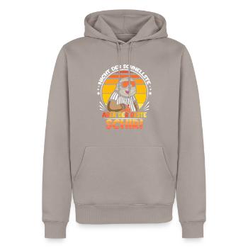 Der beste Schiri Fußball Handball - Männer Premium Bio Hoodie - Taupe - Vorne - Nico (187cm)
